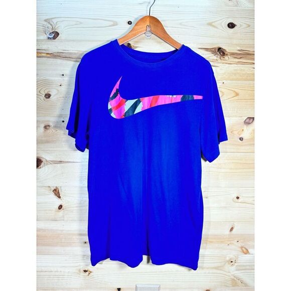Nike Other - Nike Dri Fit Men's Size Large Sport Clash Training T-Shirt Purple/Blue Short Sle